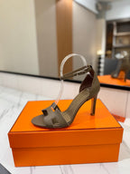 HM Joy Heeled Sandals Etoupe Cowhide 294903