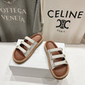 CELINE Dad Sandal Mule White Cowhide 236752