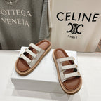 CELINE Dad Sandal Mule White Cowhide 236752