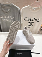CELINE 25C SNEAKERS GRAY SUEDE 236764