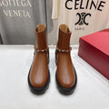 VT ankle boots brown black calfskin 174445