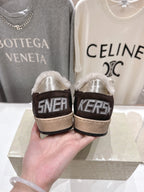 Golden Goose 2025 Shearling Sneaker Brown Silver Suede Wool 491659