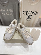 Golden Goose 2025 Wool-Lined Dirty Sneaker Ivory mix Red Cowhide 491638