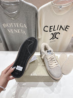 Golden Goose 2025 Wool-Lined Dirty Sneaker Ivory Black mix Gold Suede 491646
