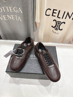 Prada 25s Sneakers Dark Brown Sheepskin 535498