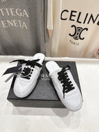 Prada 25s mule white sheepskin 535500