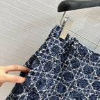 CD 25 Short Blue Cotton Silk