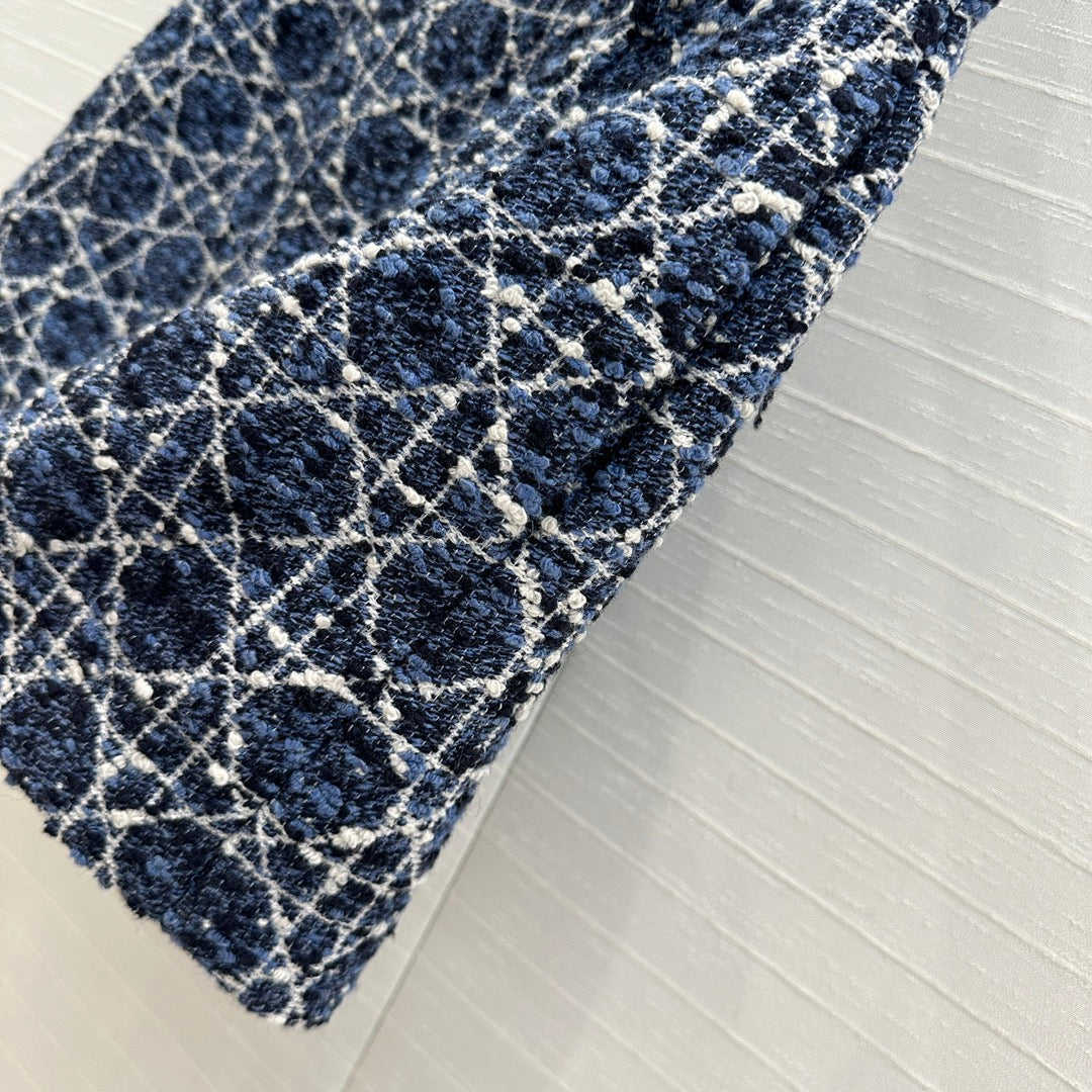 CD 25 Short Blue Cotton Silk