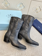 Prada 25 Boot Black Cowhide 501415