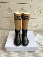 Dior 2025 Boot Black mix Brown Suede Cowhide 501185