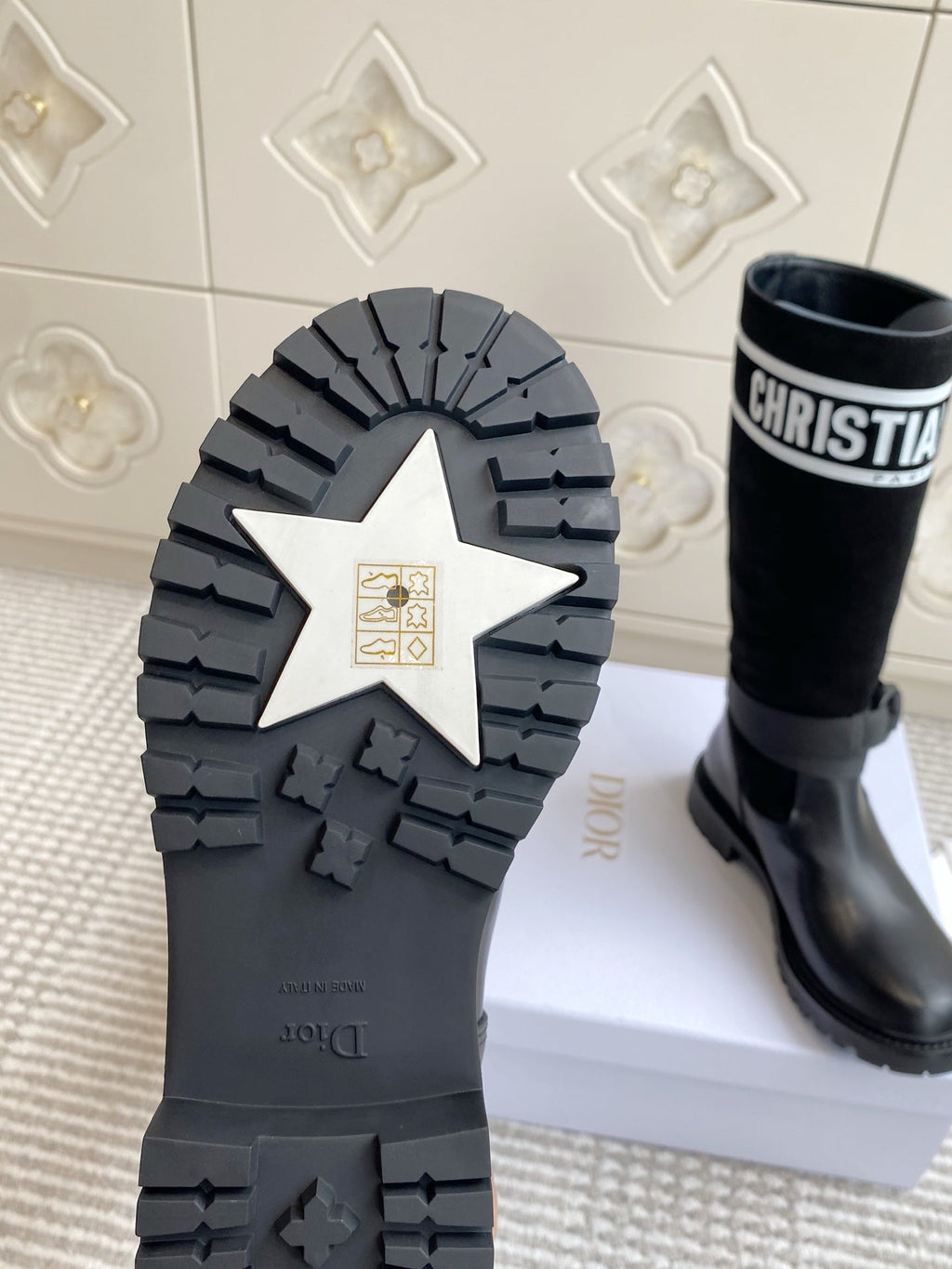 Dior 2025 Boot Black mix White Suede Cowhide 501186