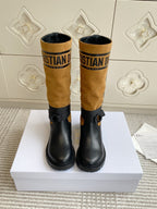 Dior 2025 Boot Black mix Camel Suede Cowhide 501187
