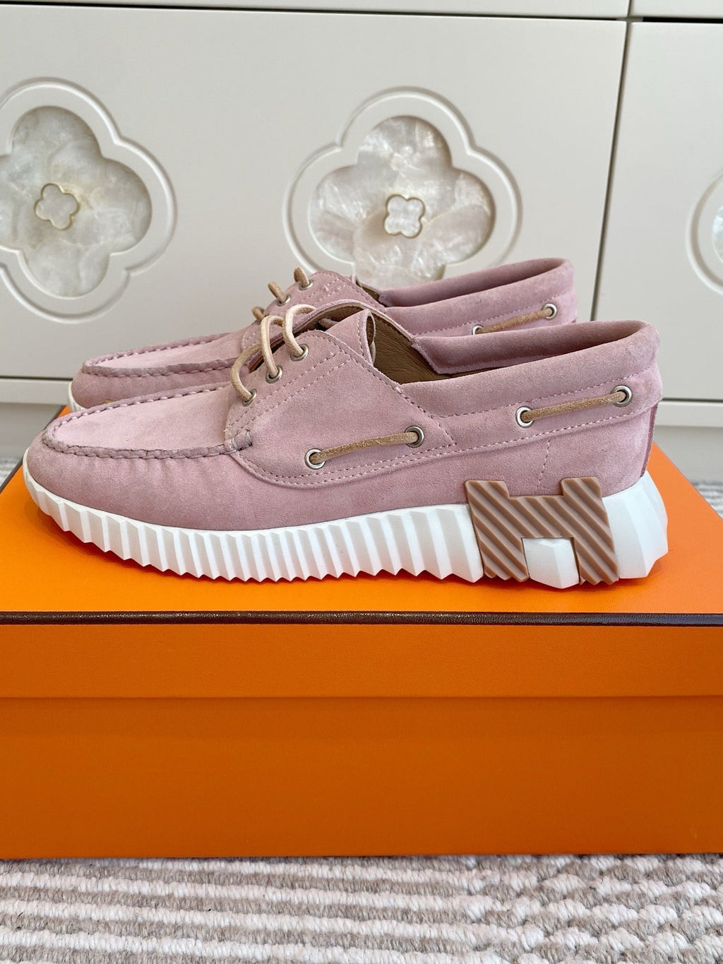 HM Ketch Sneakers Light Pink Suede
