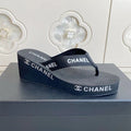 CC 26s Thong Sandals 65 Black Rubber Leather 647674
