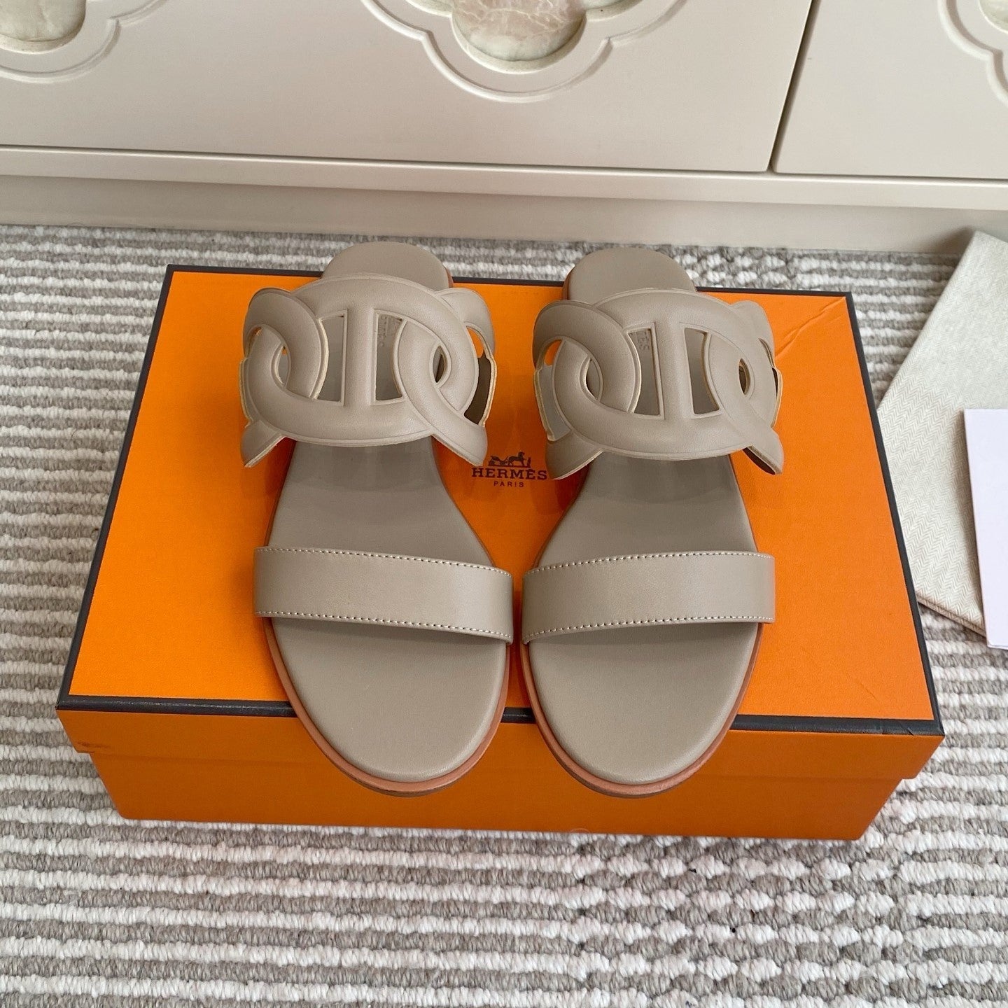 HM Lagune Sandal Light Taupe Leather 776550