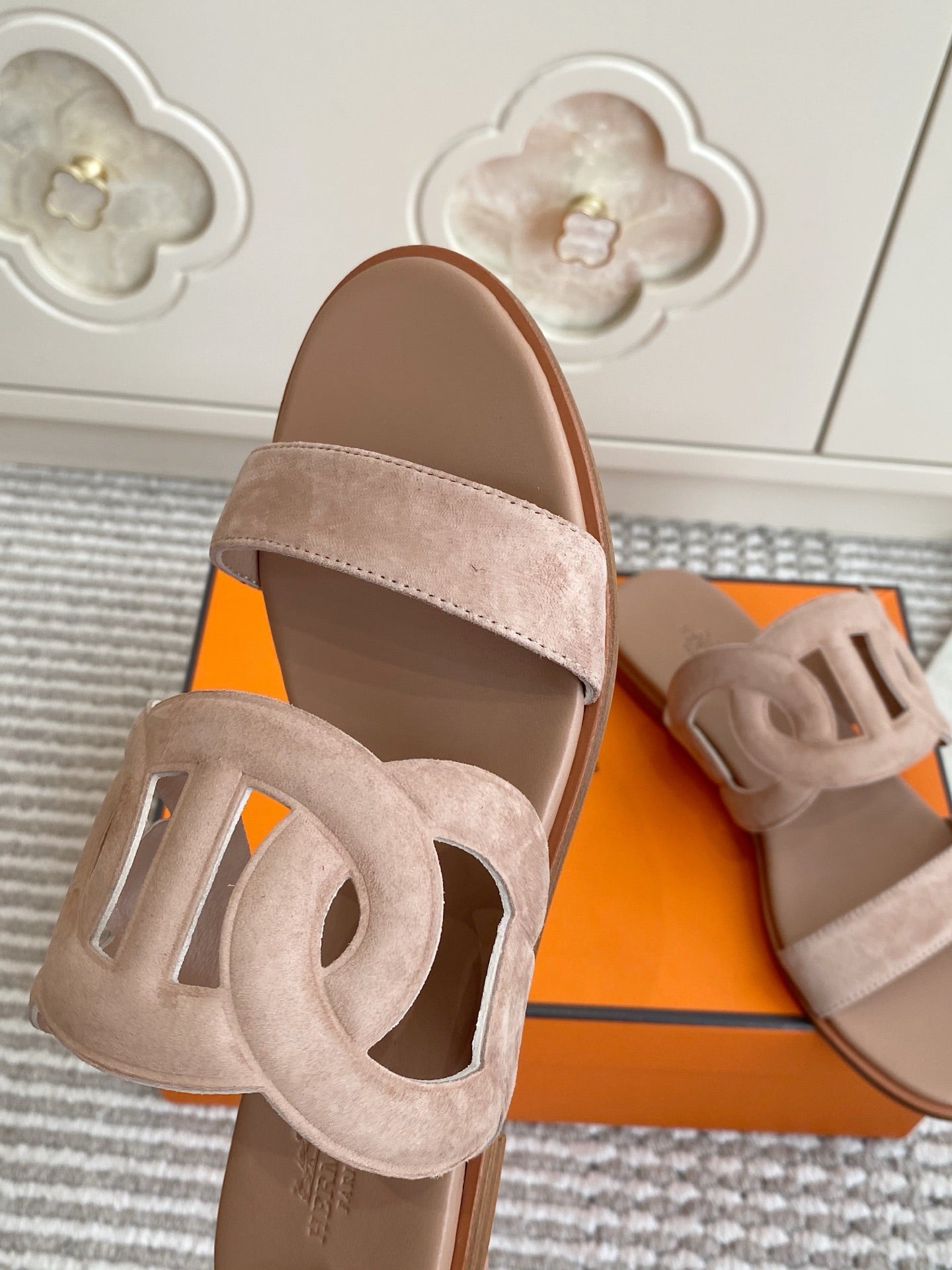 HM Lagune Sandal Light Khahi Suede 776538
