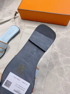 HM 26s Oran Sandal Light Blue Grey Suede Goatskin 724349