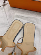 HM 26s Oran Sandal Light Taupe Suede Goatskin 724350
