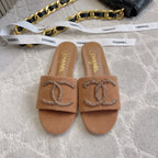 CC 26s Flat Mules Brown Woven Cord 723785