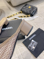 CC Mules 4.5cm Taupe Mesh 723802