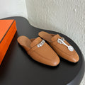 HM Oz Mule Caramel Calfskin 961098