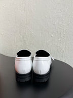 HM Faubourg Loafer 30mm White Color Cowhide 960934