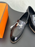 HM Faubourg Loafer 30mm Black Color Cowhide 960936