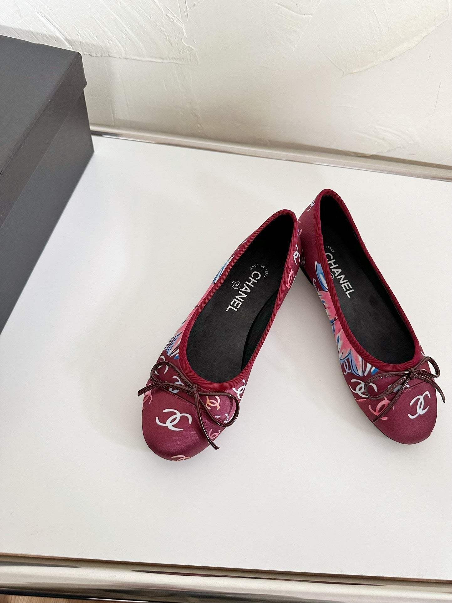 Ballet Flats Red Cloth