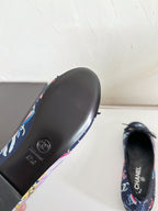 Ballet Flats Blue Cloth