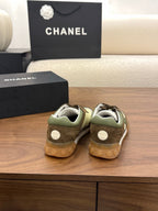 CC 2026 Sneaker Olive Yellow Fabric Suede Calfskin 676169