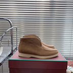 open walk chukka boot brown suede