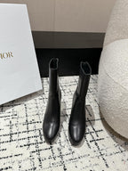 CD Ankle Boots 100mm Black Lambskin