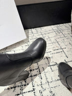 CD High Boots 100mm Black Lambskin