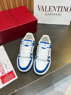 VT 25S Couple Sneakers White Blue Calfskin 563112