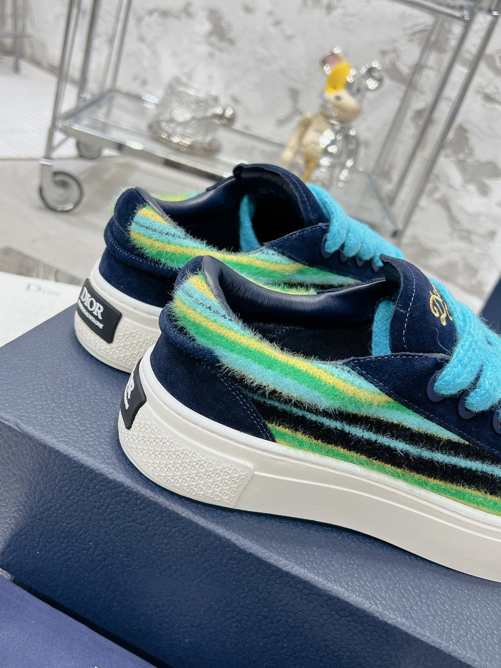 CD B33 Sneaker 30mm In Colorful Suede  100654