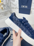 CD B33 Sneaker 30mm In Navy Blue Suede 100660