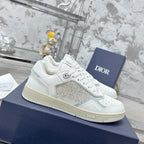 CD B27 Low-Top Sneaker 30mm In White Monogram Calfskin 100783