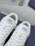 CD B27 Low-Top Sneaker 30mm In White Monogram Calfskin 100783