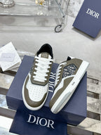 CD B27 Low-Top Sneaker 30mm In Moss Brown Monogram Calfskin 100799