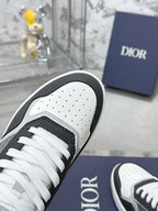 CD B27 Low-Top Sneaker 30mm In Grey Black Monogram Calfskin  100801