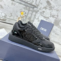 CD B27 Low-Top Sneaker 30mm In Black Monogram Calfskin 100803
