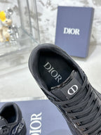 CD B27 Low-Top Sneaker 30mm In Black Monogram Calfskin 100803
