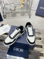 CD B27 Sneaker 30mm In Black Mix White Denim Fabric 100627