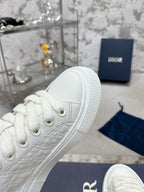 CD B33 Sneaker 30mm In White Monogram Calfskin 100554