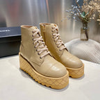 CC Ankle Boots 100m Beige Lambskin