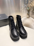 CC Ankle Boots 100m Black Lambskin