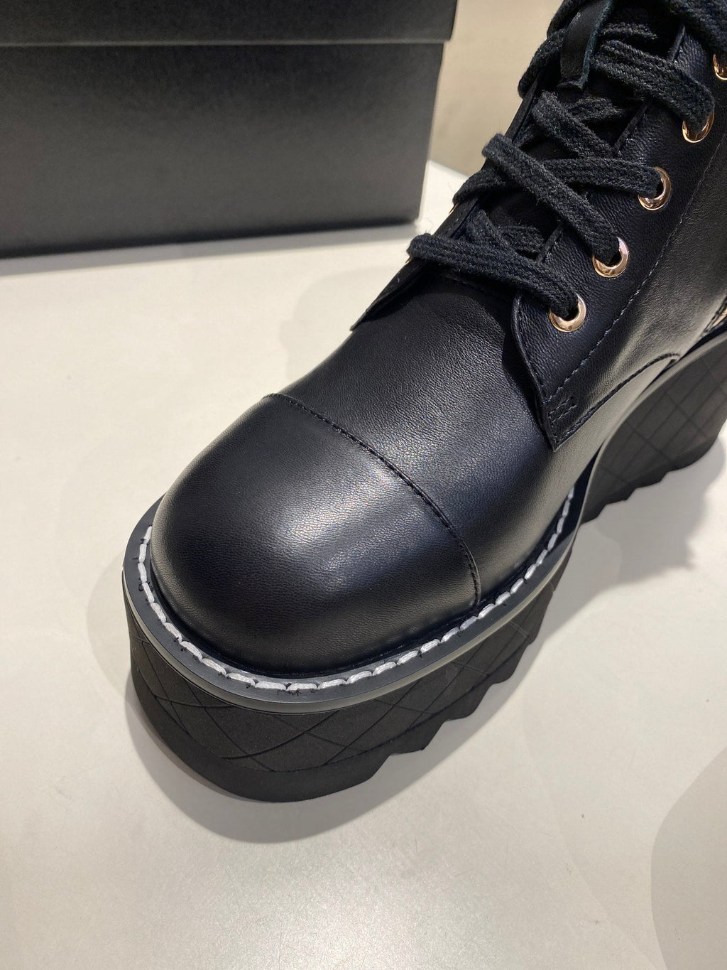 CC Ankle Boots 100m Black Lambskin