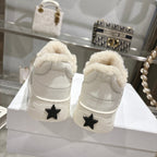 CD Dior Star Platform Sneaker In White Cowhide 996422