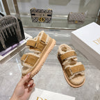 CD Dioract Sandal 40mm In Caramel Suede 996363