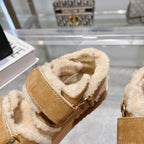 CD Dioract Sandal 40mm In Caramel Suede 996363